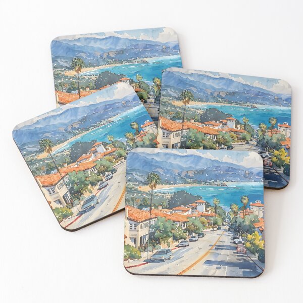 Item preview, Charming Street Leading to Ocean – Santa Barbara designed and sold by daila70.
