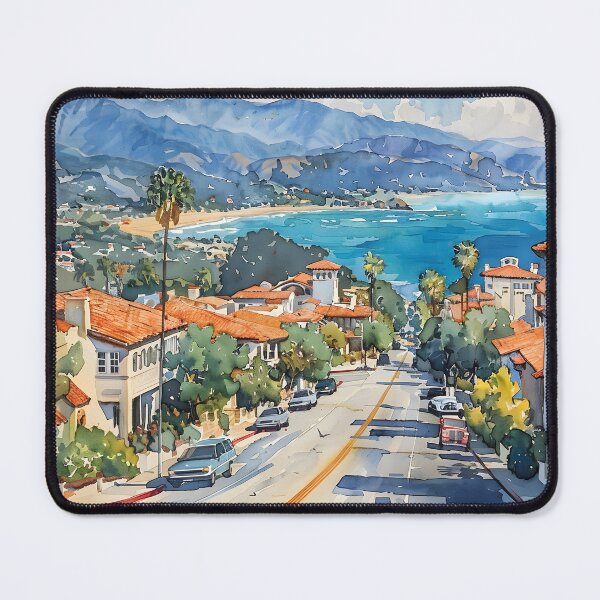 Item preview, Charming Street Leading to Ocean – Santa Barbara designed and sold by daila70.