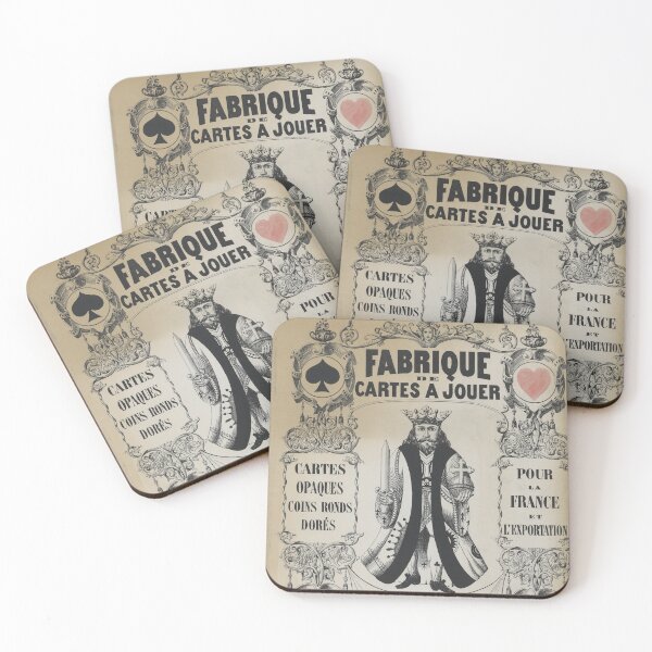 Item preview, Old French Playing Cards Advertisement Poster (1875) designed and sold by 19th Century in Color.