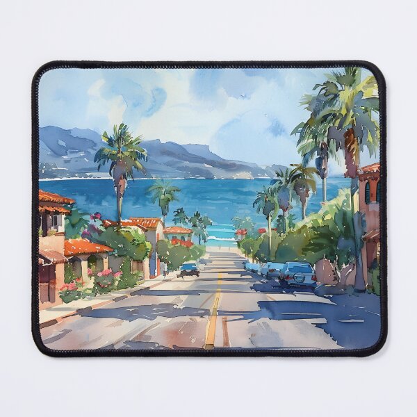 Item preview, West Coast Street with Ocean View – Santa Barbara designed and sold by daila70.
