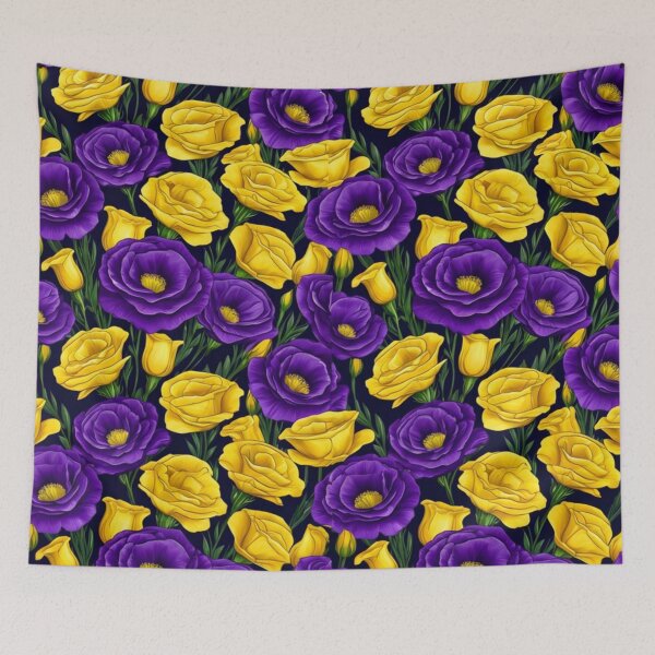 Item preview, Purple and Yellow Lisianthus Flowers Spring Love designed and sold by Ciervo Primavera.