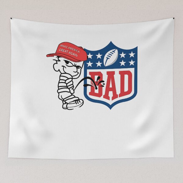 Item preview, MAGA Calvin Peeing on logo  BAD Shield designed and sold by Evaevonechi.