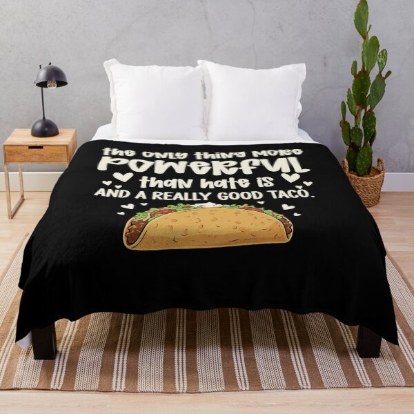 Item preview, More Powerful Than Hate" Funny Taco Graphic designed and sold by Evaevonechi.