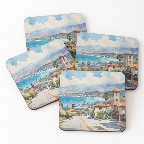 Item preview, Relaxed Street Leading to the Sea – Santa Barbara designed and sold by daila70.
