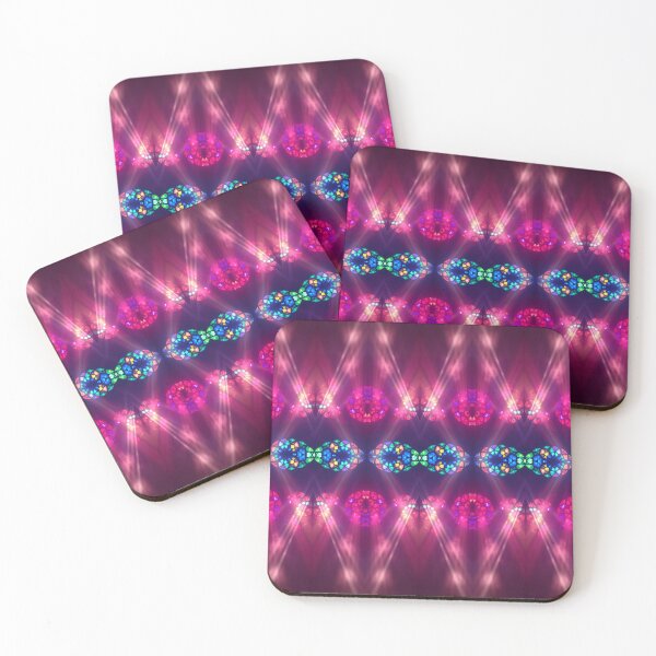 Item preview, Pink Light Beams and Orbs Abstract Pattern designed and sold by Sachie's Studio.