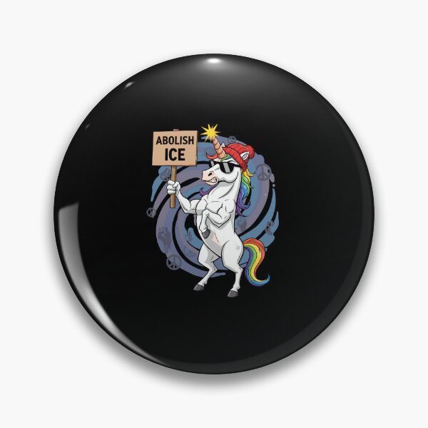 Item preview, Radical Unicorn "Abolish ICE" Protest Art designed and sold by Evaevonechi.