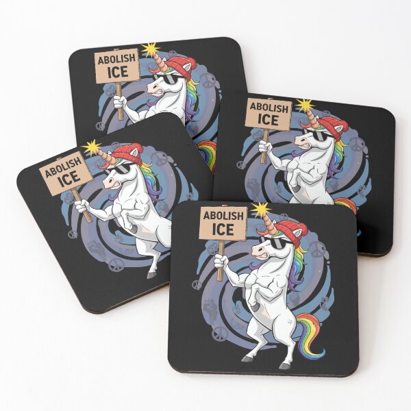 Item preview, Radical Unicorn "Abolish ICE" Protest Art designed and sold by Evaevonechi.
