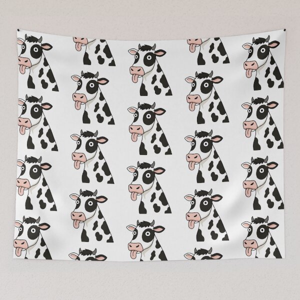 Item preview, Crazy Cow Derp – Funny Cow Illustration designed and sold by HeyHas.