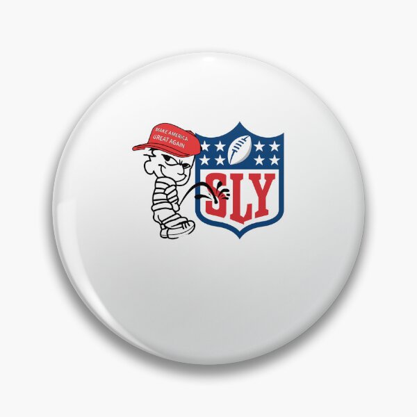 Item preview, MAGA Character Peeing on SLY  Shield designed and sold by Evaevonechi.