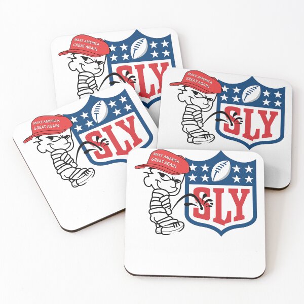 Item preview, MAGA Character Peeing on SLY  Shield designed and sold by Evaevonechi.