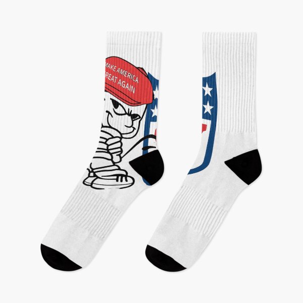 Item preview, MAGA Character Peeing on SLY  Shield designed and sold by Evaevonechi.