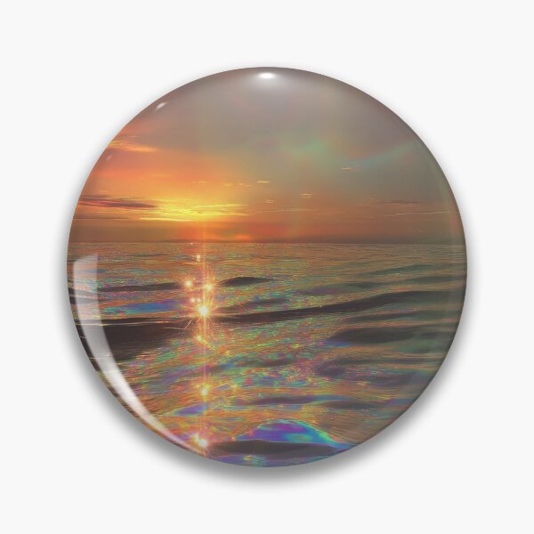 Item preview, Iridescent Sunset Waves with Rainbow Light Leak Aesthetic designed and sold by tgcww.