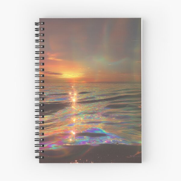 Item preview, Iridescent Sunset Waves with Rainbow Light Leak Aesthetic designed and sold by tgcww.