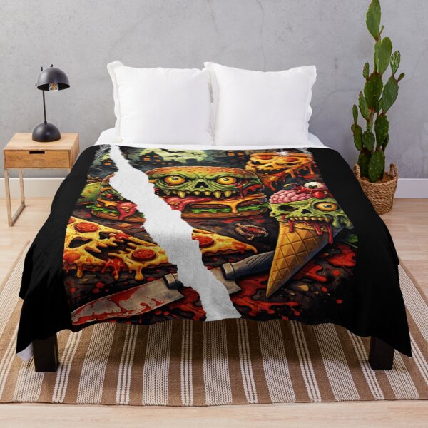 Item preview, Zombie Feast Nightmare – Horror Food Art Illustration designed and sold by MeghannsMinimalMeals.