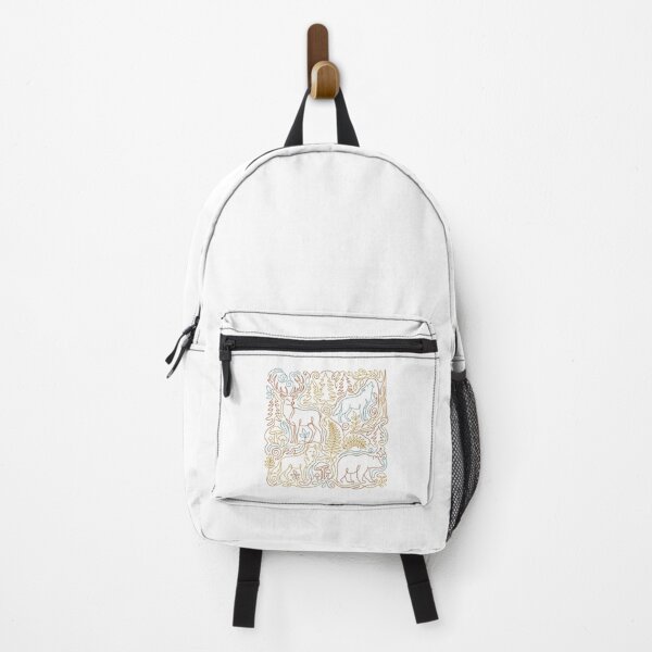 Item preview, Rustic Forest Animal Line Art woodland sketch minimalist designed and sold by chattsuede.