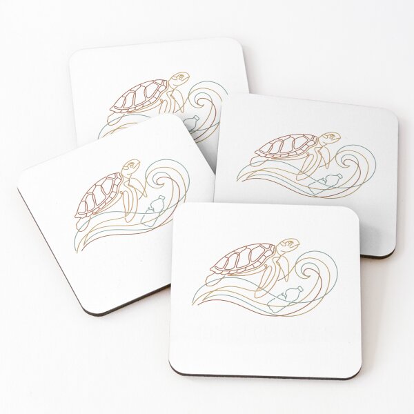 Item preview, Protect Our Ocean Sea Turtle Line Art hand drawn minimalist marine life designed and sold by chattsuede.