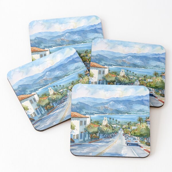 Item preview, Tranquil Street Leading to Ocean – Santa Barbara designed and sold by daila70.