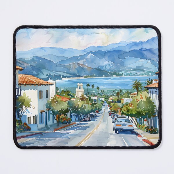Item preview, Tranquil Street Leading to Ocean – Santa Barbara designed and sold by daila70.