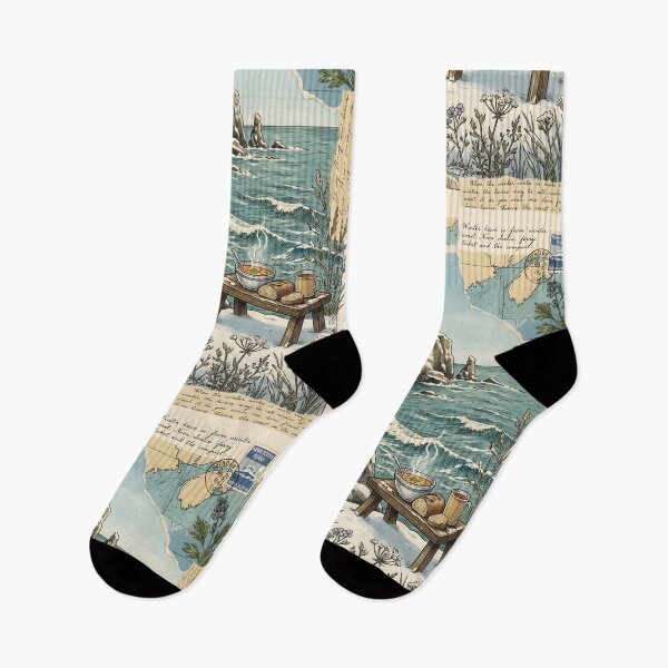 Item preview, Snow hare watches winter lighthouse by NovaScotia coast designed and sold by CoffeeinBloom.