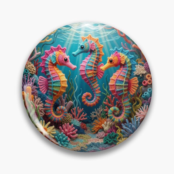 Item preview, Yarn Seahorses in a Yarn Coral Garden designed and sold by Tridentulus.
