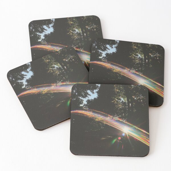 Item preview, Rainbow Light Trail in Dark Forest Vintage Film Aesthetic designed and sold by tgcww.