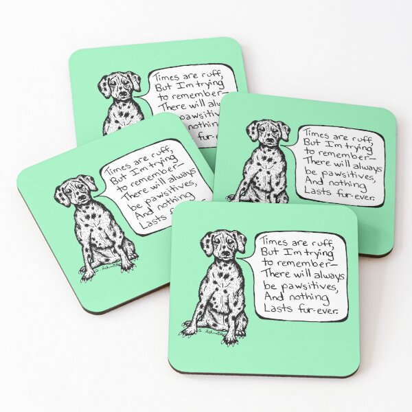 Item preview, Dalmatian Dog Positive Affirmation Original Drawing Art designed and sold by Intergalactic Unicorn: Art by Anna Schmidt.