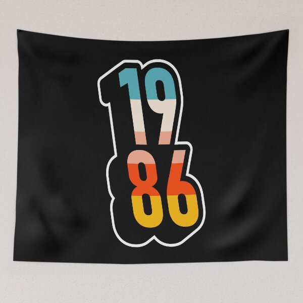 Item preview, 1986 Retro Geometric Typography designed and sold by MZS Studio.