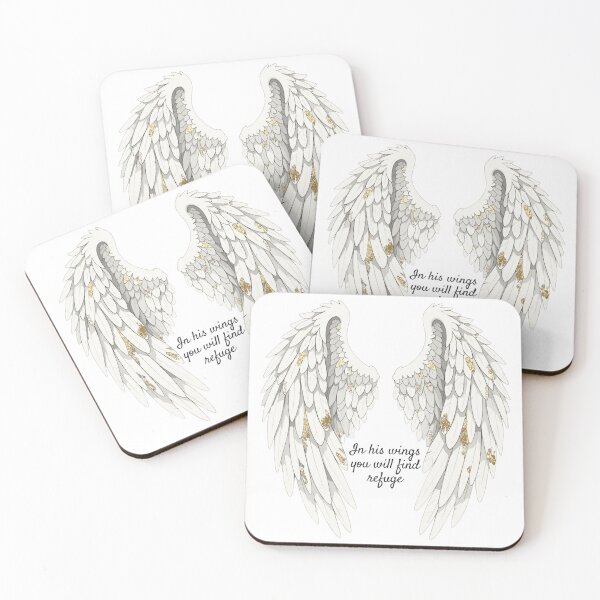 Item preview, Christian Angel Wings Faith Quote Gold designed and sold by vr-store-2.
