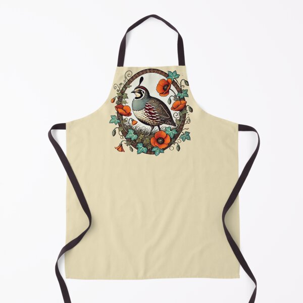 Item preview, Quail and Poppy Nature Art Print | Botanical Bird Illustration designed and sold by FrictionMaxxing.
