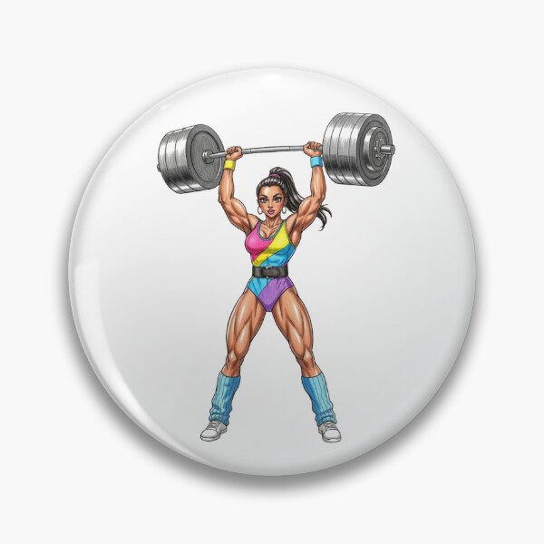 Item preview, Retro Fitness Girl Lifting Weights Pop Art Style designed and sold by JonelleTshirts.