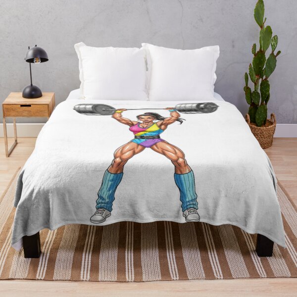 Item preview, Retro Fitness Girl Lifting Weights Pop Art Style designed and sold by JonelleTshirts.