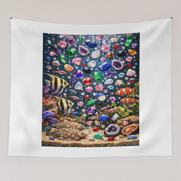Item preview, Copy of Different fish types in dazzling waters designed and sold by Uniqueartai.