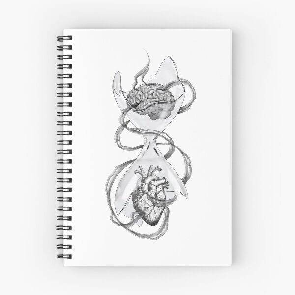 Item preview, Anatomical Brain and Heart Hourglass - Surreal Medical Art designed and sold by birleşik zevkler.