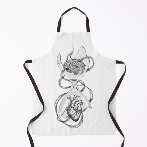 Item preview, Anatomical Brain and Heart Hourglass - Surreal Medical Art designed and sold by birleşik zevkler.