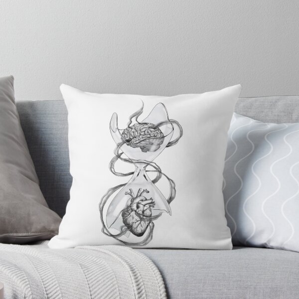 Item preview, Anatomical Brain and Heart Hourglass - Surreal Medical Art designed and sold by birleşik zevkler.