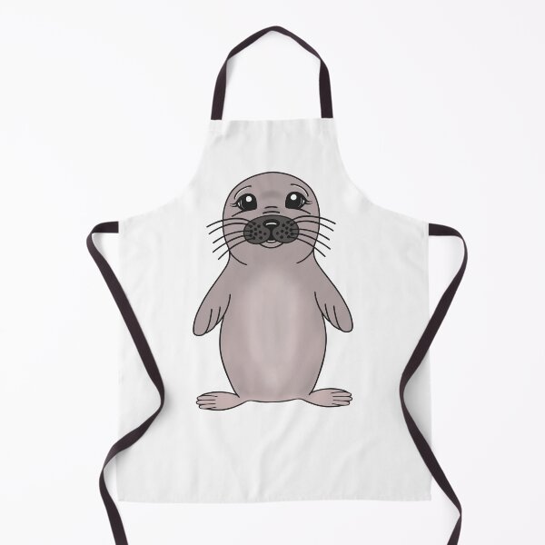 Item preview, Cute Grey Sea Creature Seal designed and sold by Sartoris Art.