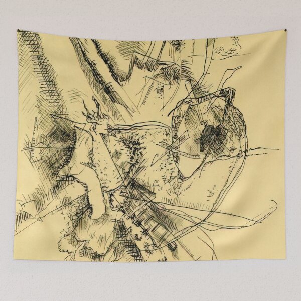 Item preview, DRAWING FOR ETCHING II 1916 By Wassily Kandinsky designed and sold by erinkavanagh.