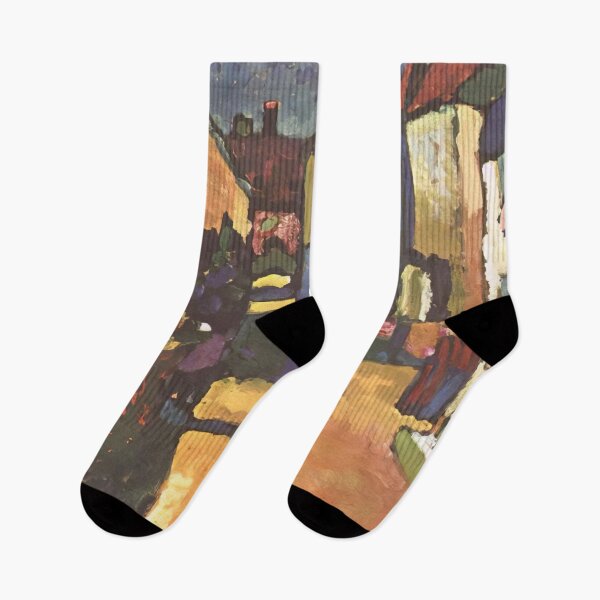 Item preview, GRUNGASSE IN MURNAU 1909 By Wassily Kandinsky designed and sold by erinkavanagh.