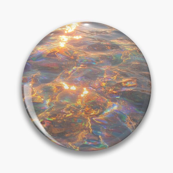 Item preview, Iridescent Sunlit Water Ripples with Golden Rainbow Reflections designed and sold by tgcww.