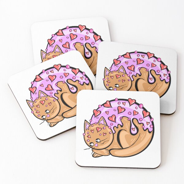 Item preview, Valentine Cookie Cat with white Background  designed and sold by missmann.