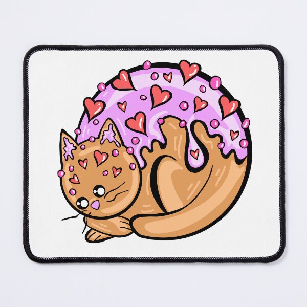 Item preview, Valentine Cookie Cat with white Background designed and sold by missmann.