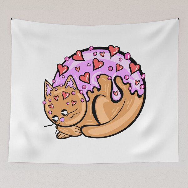 Item preview, Valentine Cookie Cat with white Background  designed and sold by missmann.