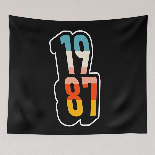 Item preview, 1987 Retro Geometric Typography designed and sold by MZS Studio.