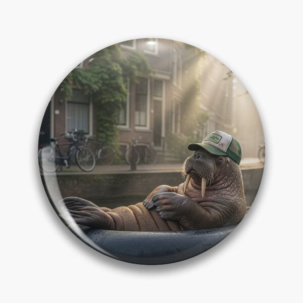 Item preview, Wally the Walrus Luxuriates in Amsterdam Canal designed and sold by Tridentulus.