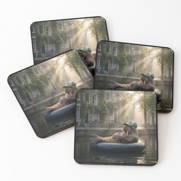 Item preview, Wally the Walrus Luxuriates in Amsterdam Canal designed and sold by Tridentulus.