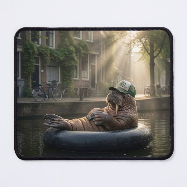 Item preview, Wally the Walrus Luxuriates in Amsterdam Canal designed and sold by Tridentulus.