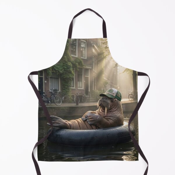 Item preview, Wally the Walrus Luxuriates in Amsterdam Canal designed and sold by Tridentulus.