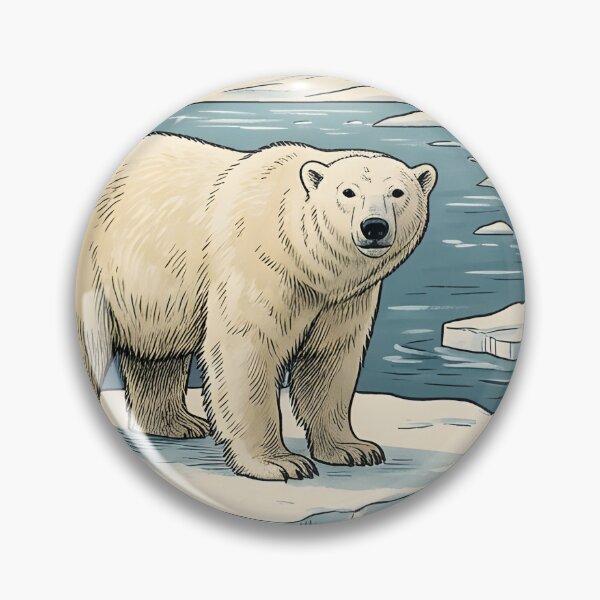 Item preview, Polar bear waits arctic silence steaming coffee traveler designed and sold by CoffeeinBloom.