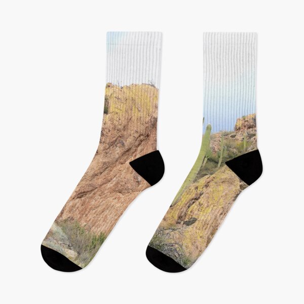 Item preview, Yellow Brown Mountain Saguaro  designed and sold by simonjayphotos.