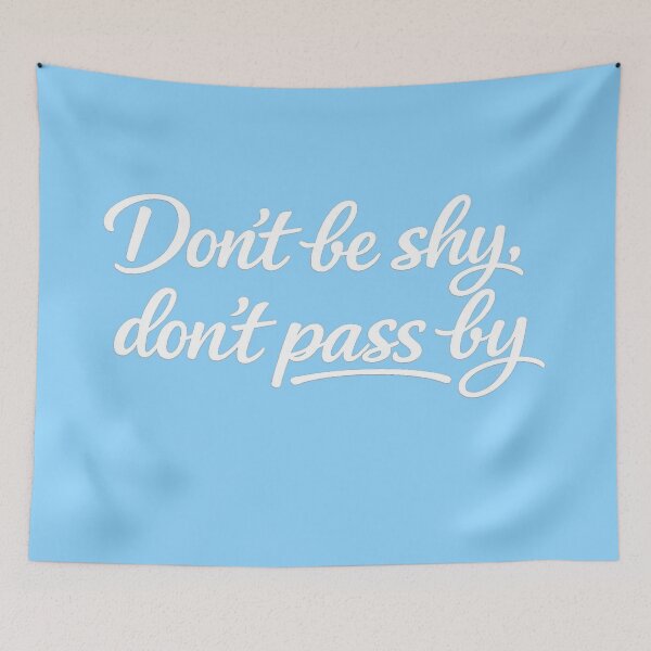 Item preview, Don't be shy, don't pass by (Blue) designed and sold by Derdeusz.